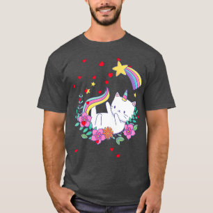 Valentines Unicorn Cat Kittycorn T-Shirt