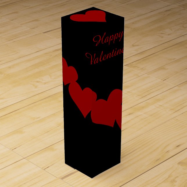 Valentine's Wine Box Customized Valentine Gift Box (Front)
