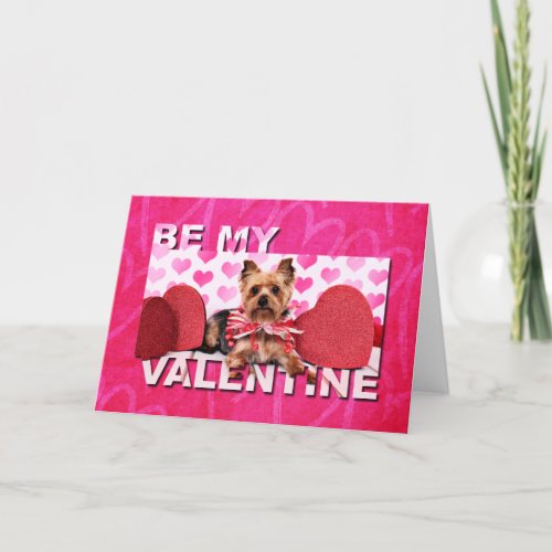 Valentines _ Yorkie _ Pixie Holiday Card