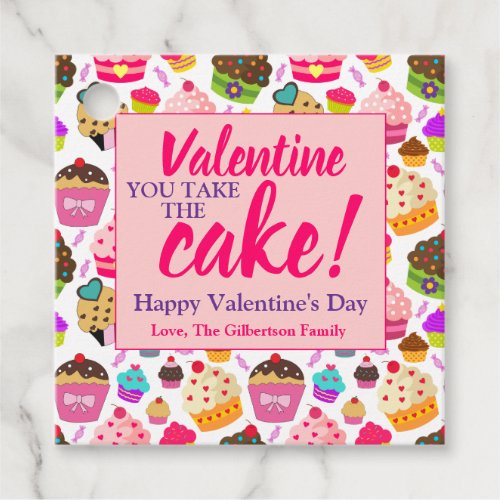 Valentines You Take The Cake Gift Tag