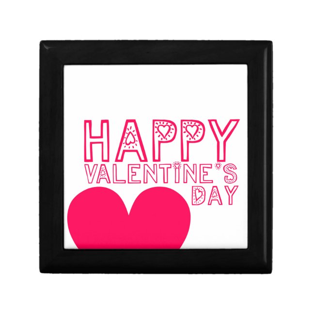 Valentine'scday Cute typography Gift Box (Front)