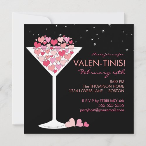 Valentini Martini Valentines Day Party Invitation