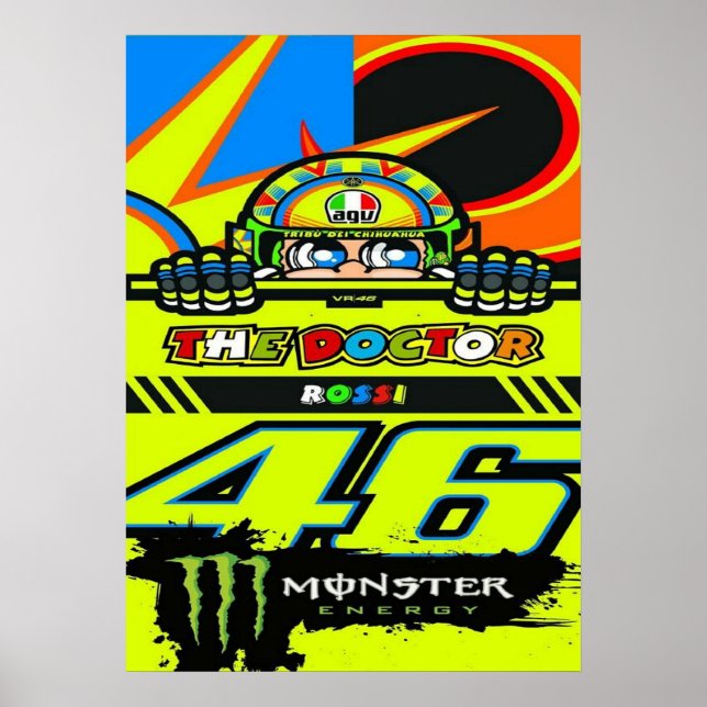 valentino rossi, moto gp legend,    the doctor 46, poster (Front)