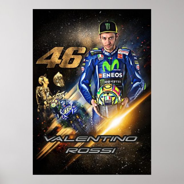 valentino rossi, moto gp legend,    the doctor 46, poster (Front)