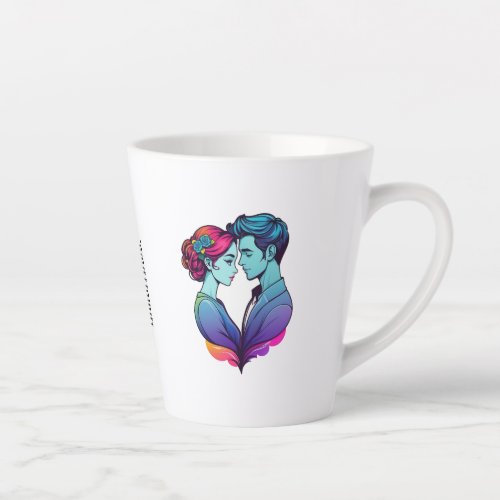 Valentins  Couple Latte Mug