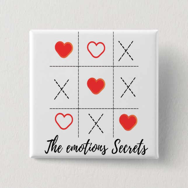 VALENTINS DAY Square button WITH GREAT VIBE (Front)