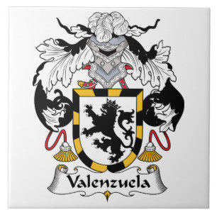 Valenzuela Family Crest Ceramic Tile