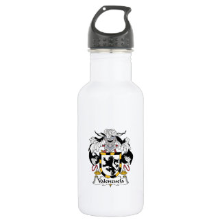 Valenzuela Family Crest Water Bottle