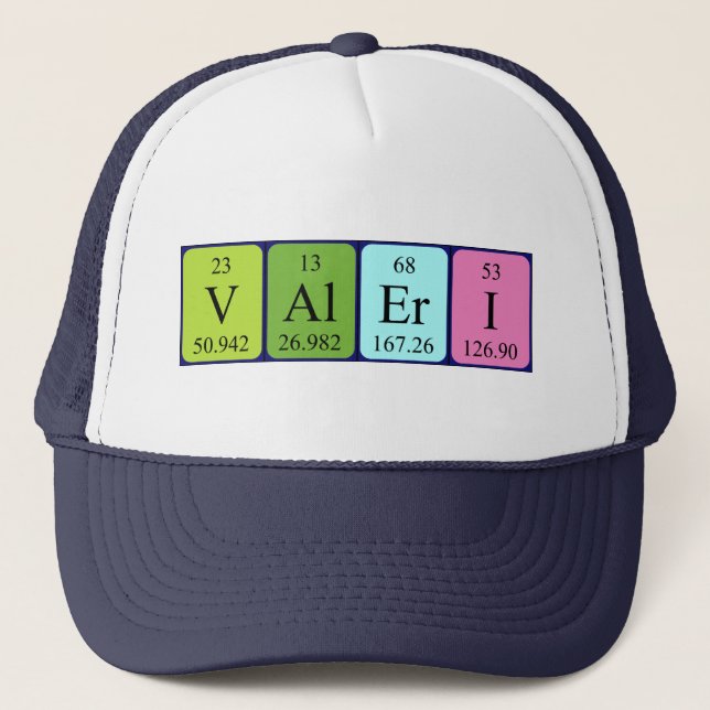 Valeri periodic table name hat (Front)