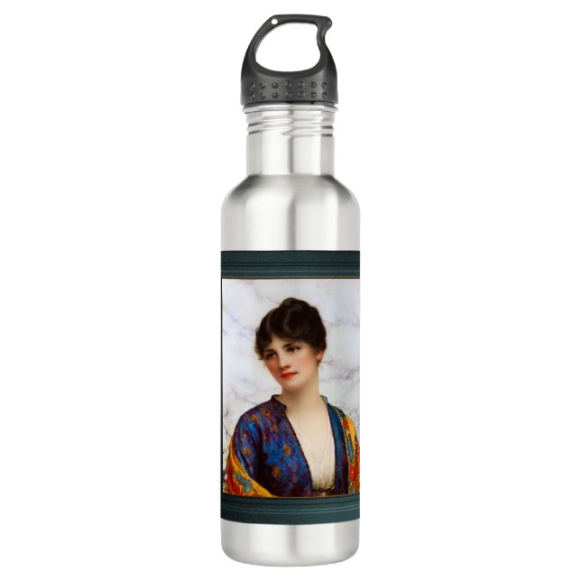 Valeria by William Clarke Wontner Stainless Steel Water Bottle (Front)