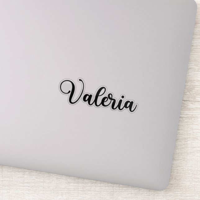 Valeria Name - Handwritten Calligraphy Sticker (Detail)