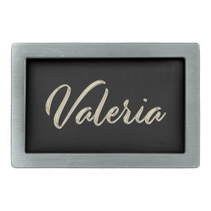 Valeria white Handwriting belt Buckle