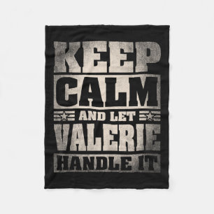 Valerie Name Personalized Valerie First Name Fleece Blanket