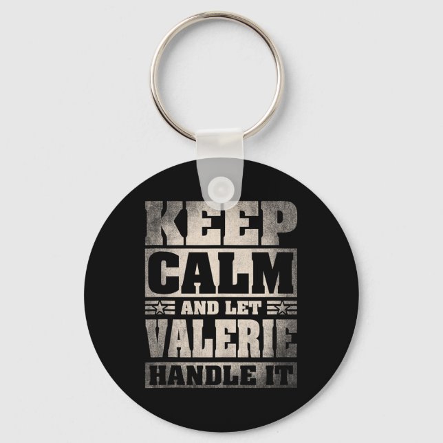 Valerie Name Personalized Valerie First Name  Keychain (Front)