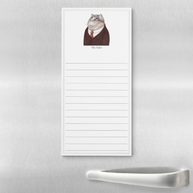 VALET CAT Magnetic Notepad + Lines (In Situ)