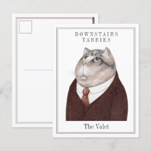 VALET CAT Postcard 