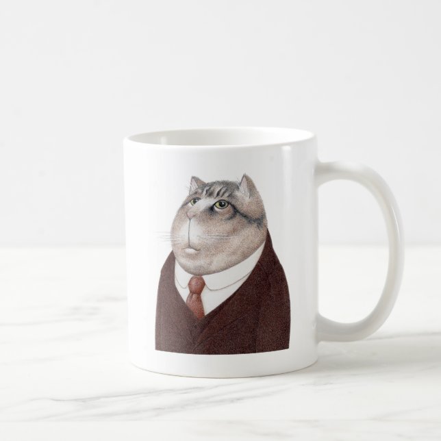 VALET CAT White Mug (Right)