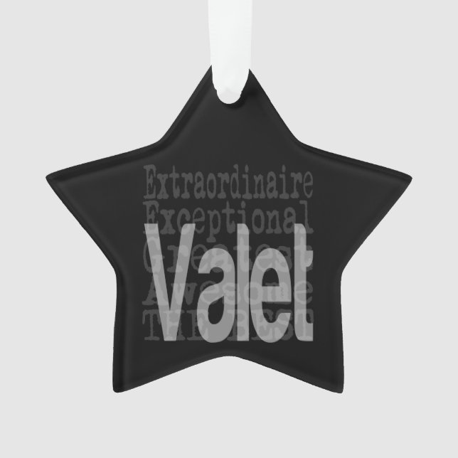 Valet Extraordinaire Ornament (Front)