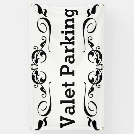 Valet Parking Banner Zazzle