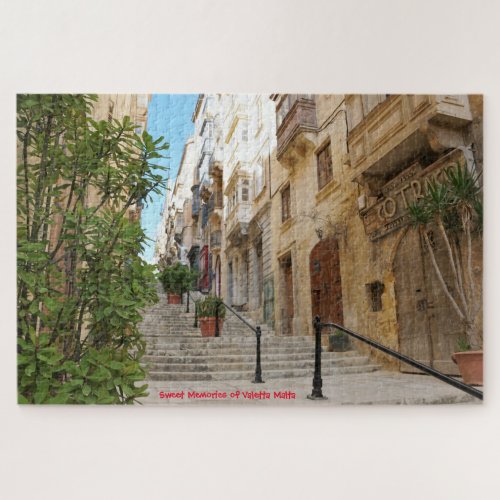 Valetta Streetscape Malta Jigsaw Puzzle