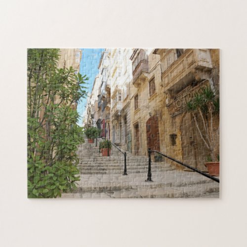 Valetta Streetscape Malta Jigsaw Puzzle