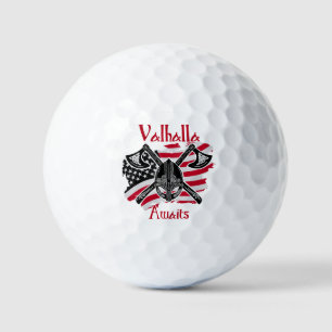  Valhalla Awaits - American Flag Golf Balls