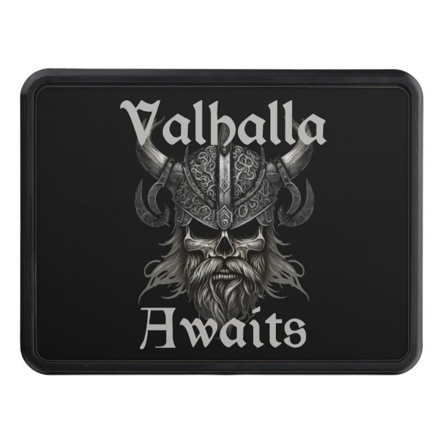  Valhalla Awaits - Skull Hitch Cover (Front)