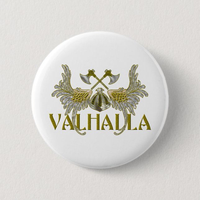 Valhalla Pinback Button (Front)