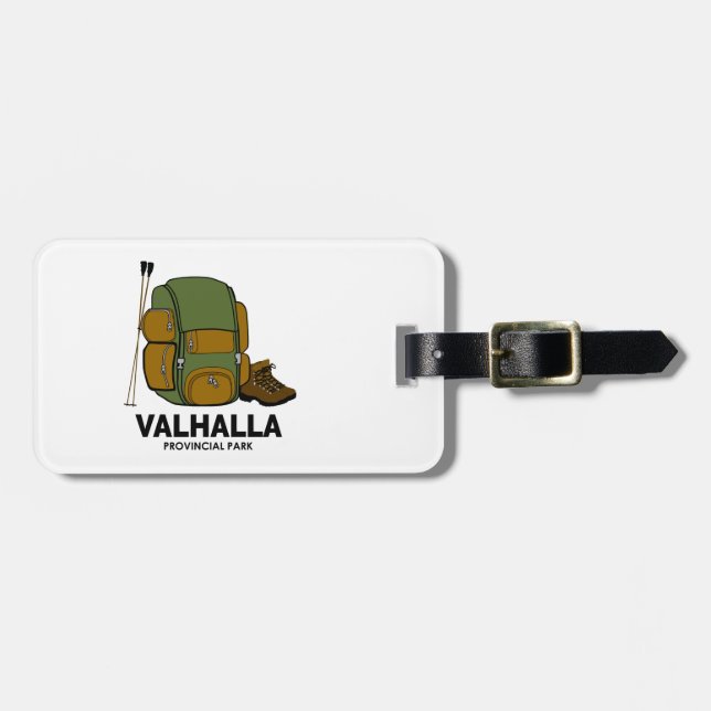 Valhalla Provincial Park Backpack Luggage Tag (Front Horizontal)