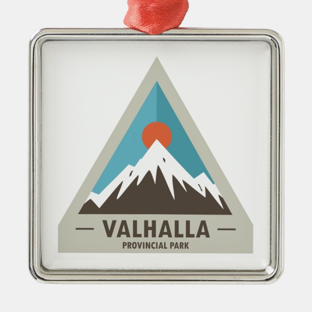 Valhalla Provincial Park Metal Ornament (Front)