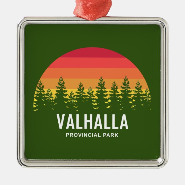 Valhalla Provincial Park Metal Ornament (Front)