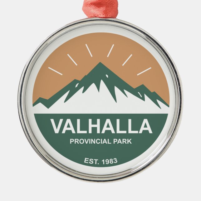 Valhalla Provincial Park Metal Ornament (Front)