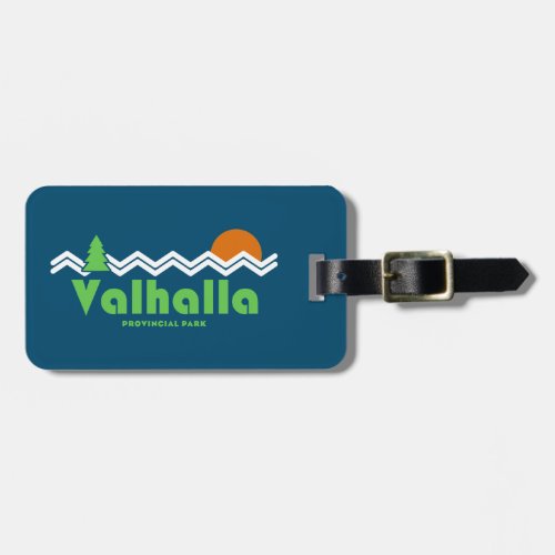 Valhalla Provincial Park Retro Luggage Tag