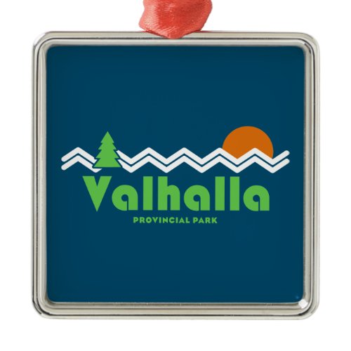 Valhalla Provincial Park Retro Metal Ornament