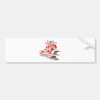 Valhalla - Viking Pride - War Armor Axe Design Bumper Sticker
