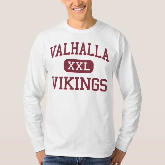 Valhalla - Vikings - Middle - Valhalla New York T-Shirt (Front)