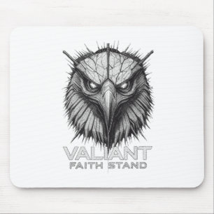 Valiant Faith Stand Eagle Christian Courage Streng Mouse Pad