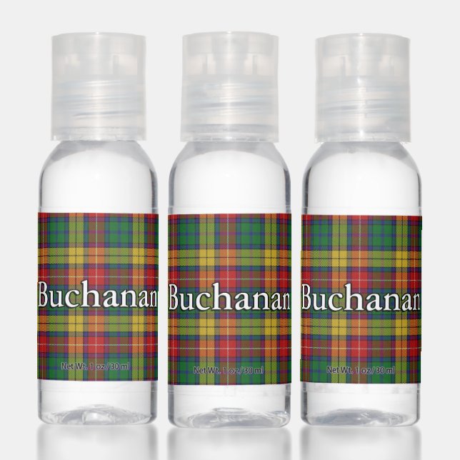 Valiant Scotland Clan Buchanan Tartan Plaid Hand Sanitizer (Set)