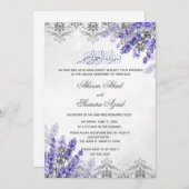 Valima Ceremony Wedding Invitation Lavenders (Front/Back)