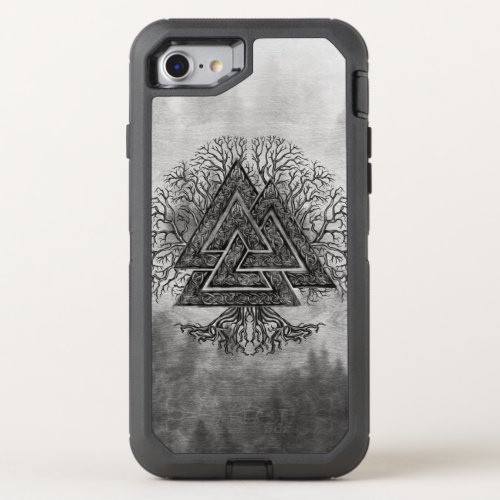 Valknut and Tree of Life Yggdrasil OtterBox Defender iPhone SE87 Case