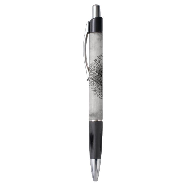 Valknut and Tree of Life Yggdrasil Pen (Top (Vertical))