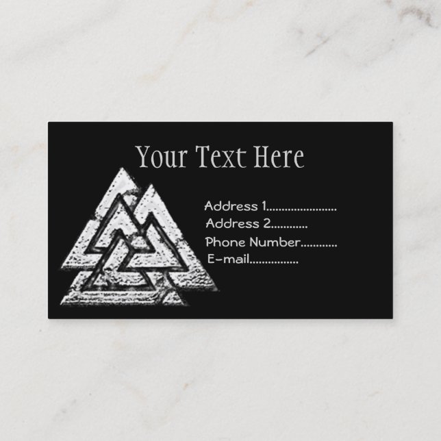 Valknut~ Business Card (Back)