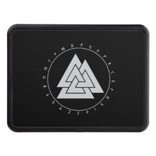 Valknut Circle Runes Trailer Hitch Cover
