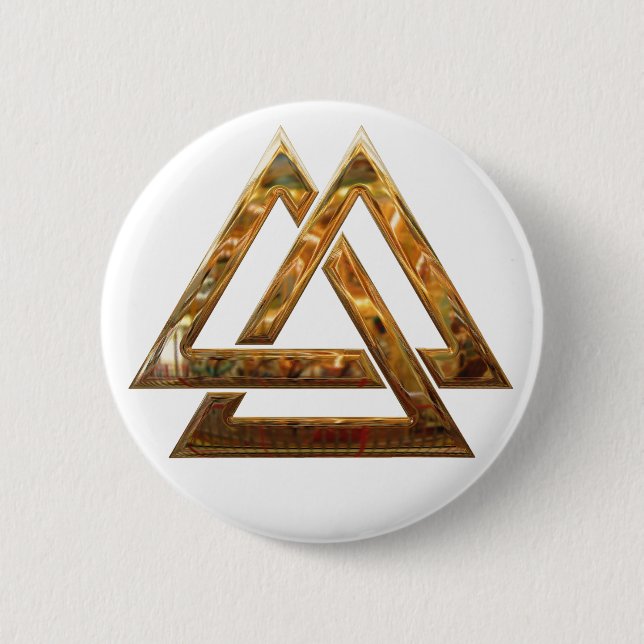 Valknut - gold button (Front)