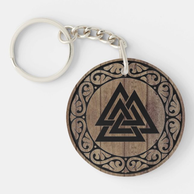 Valknut Knot Of The Fallen Keychain (Front)
