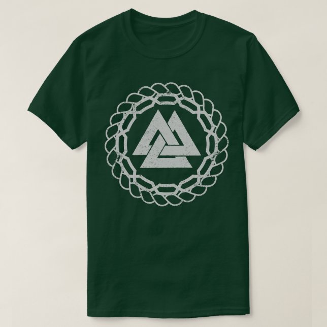 Valknut Norse Runes Viking Northmen Mythology 2 T-Shirt (Design Front)