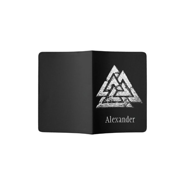 Valknut~ Passport Holder (Opened)