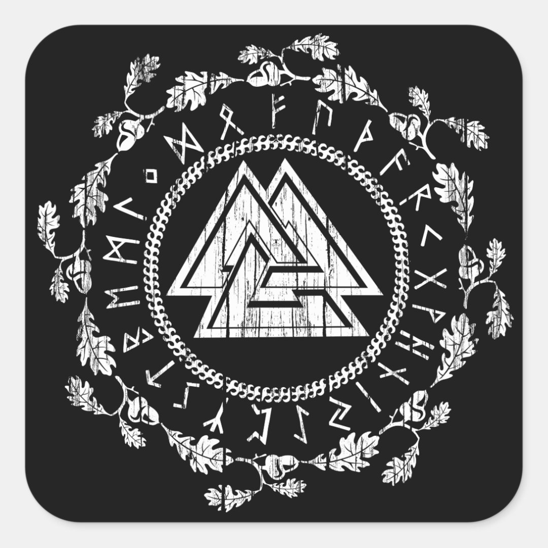 Valknut - Runes Sticker | Zazzle