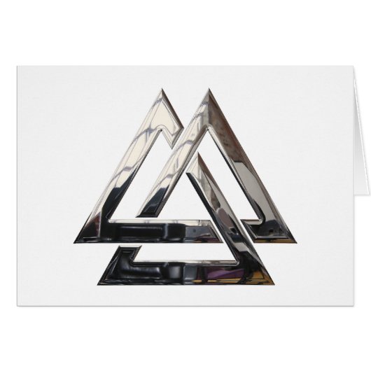 Valknut - silver cards (Front Horizontal)