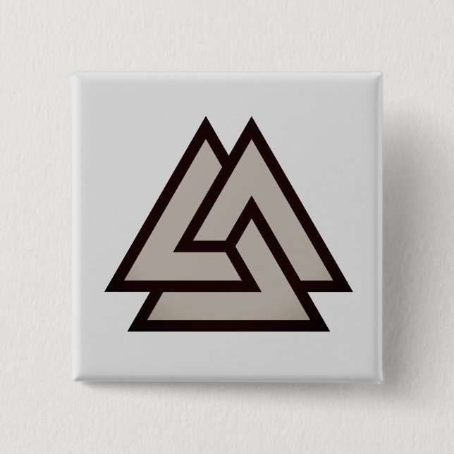 Valknut symbol button (Front)